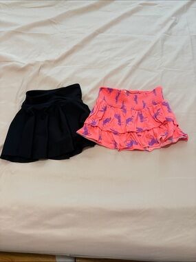 Old Navy Black Skort and Pink Ruffle Skort Bundle for Girls